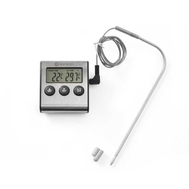 Hovedbilde Steke-termometer med timer/tidsur
